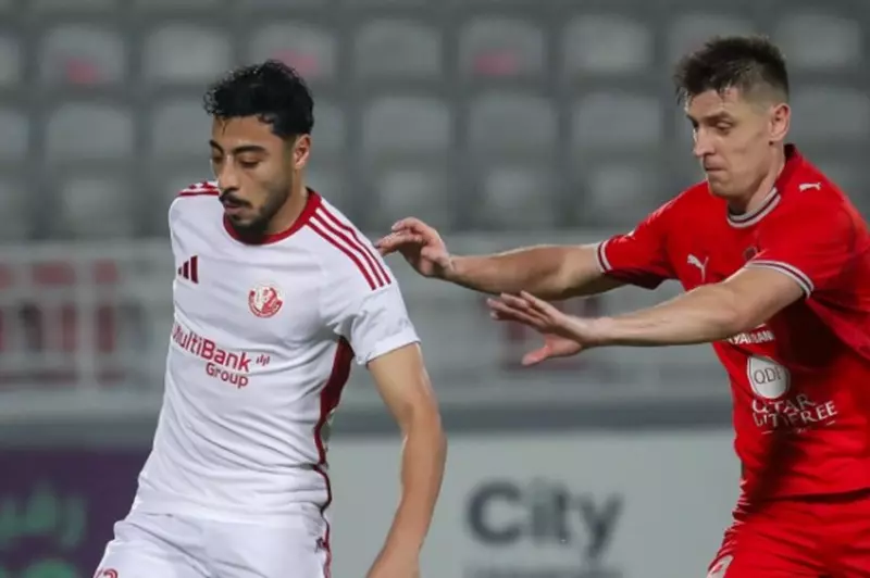 أكرم توفيق خلال مباراة الشمال والدحيل